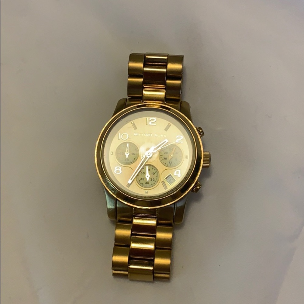 MK beautiful gold watch